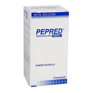 Pepred prednisolona 1 mg/mL solución oral 100 mL Novamed