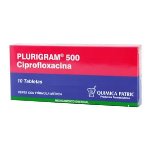 Plurigram 500 ciprofloxacina tabletas Química Patric