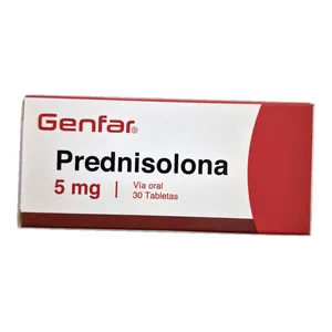 Prednisolona 5 mg tabletas Genfar - Sobre x 10