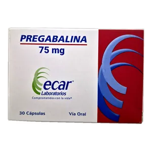 Pregabalina 75 mg cápsulas Ecar