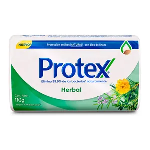 Protex jabón antibacterial herbal 110 g