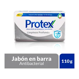 Protex jabón antibacterial limpieza profunda 110 g