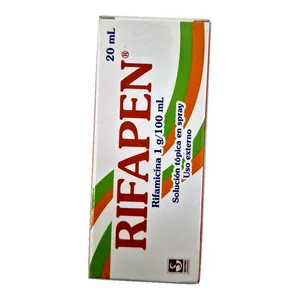 Rifapen rifamicina 1 g/100 mL solución tópica en spray 20 mL