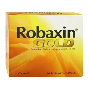 Robaxin Gold ibuprofeno + metocarbamol tabletas recubiertas - Caja x 20