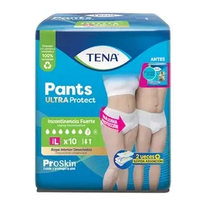 Ropa interior desechable Tena Pants Ultra Protect talla L x10