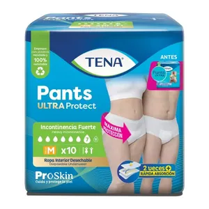 Ropa interior desechable Tena Pants Ultra Protect talla M x10