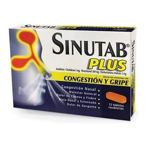Sinutab Plus tabletas recubiertas