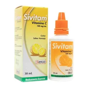 Sivitam vitamina C 100 mg/mL gotas sabor naranja 30 mL Gerco