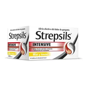 Strepsils Intensive miel y limón tabletas Reckitt - Sobre x 4