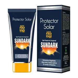 Sundark protector solar SPF 60 gel facial y corporal 120 g