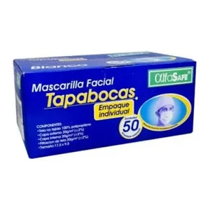 Tapabocas mascarilla facial caja x50
