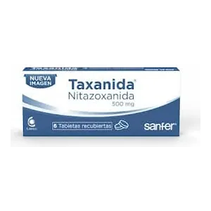 Taxanida nitazoxanida 500 mg tabletas recubiertas Sanfer
