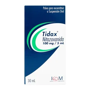 Tidax nitazoxanida 100 mg/5 mL suspensión oral 30 mL