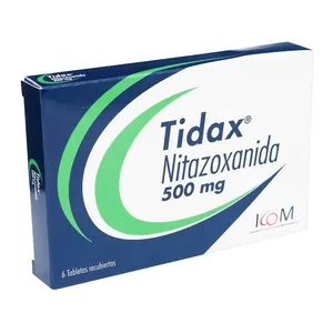 Tidax nitazoxanida 500 mg tabletas recubiertas