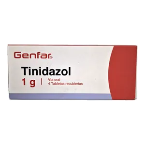 Tinidazol 1 g tabletas recubiertas Genfar