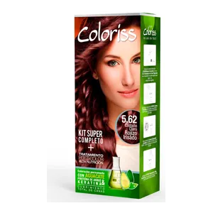 Tinte Coloriss kit 5.62 castaño claro rojizo irisado