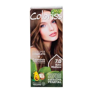 Tinte Coloriss kit 7.0 rubio mediano