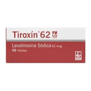 Tiroxín 62 levotiroxina sódica 62 mcg tabletas Siegfried