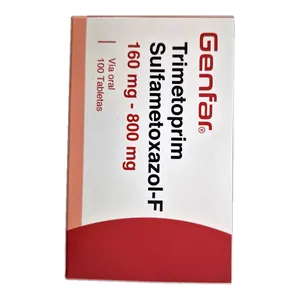 Trimetoprim + sulfametoxazol-F 160/800 mg tabletas Genfar - Caja x 100