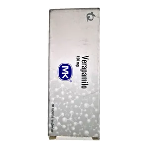 Verapamilo 120 mg tabletas recubiertas MK - Caja x 30