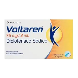 Voltaren diclofenaco sódico 75 mg/3 mL solución inyectable Novartis - Unidad