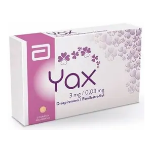 Yax drospirenona 3 mg + etinilestradiol 0,03 mg tabletas Abbott