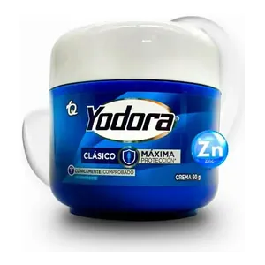 Yodora crema desodorante clásico con zinc pote 60 g
