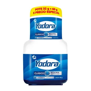 Yodora crema desodorante clásico pote 32 g + 60 g