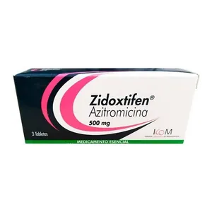 Zidoxtifen azitromicina 500 mg tabletas